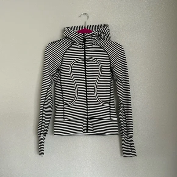 Lulu lemon striped scuba jacket - Picture 1 of 5